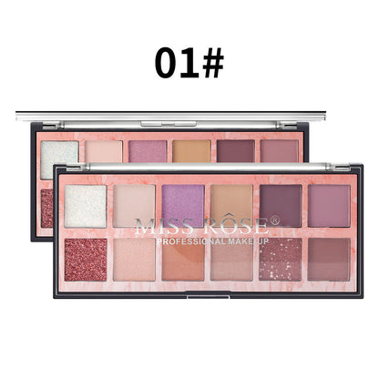 Beauty Shimmer Matte Long Lasting Waterproof Makeup Eye Shadow Plate
