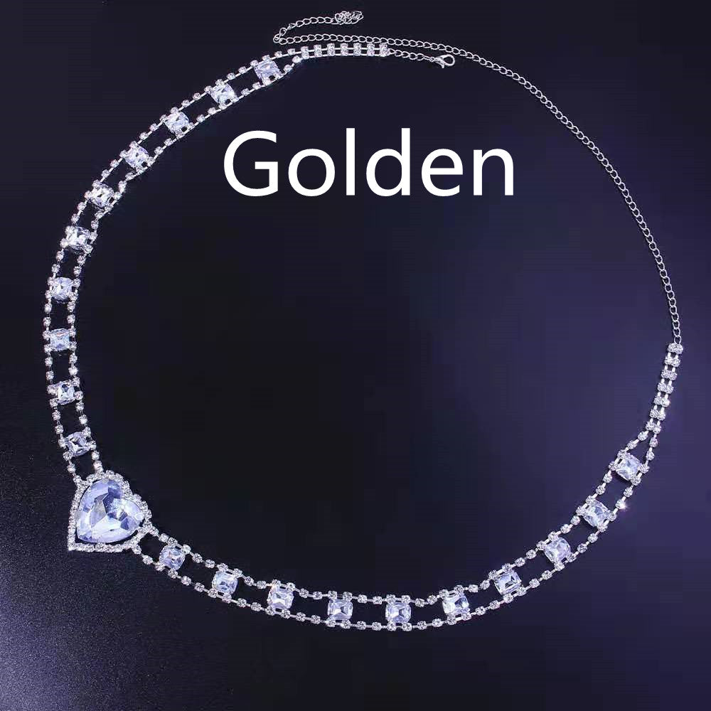 New Fashion Inlaid Rhinestone Waist Waist Chain
