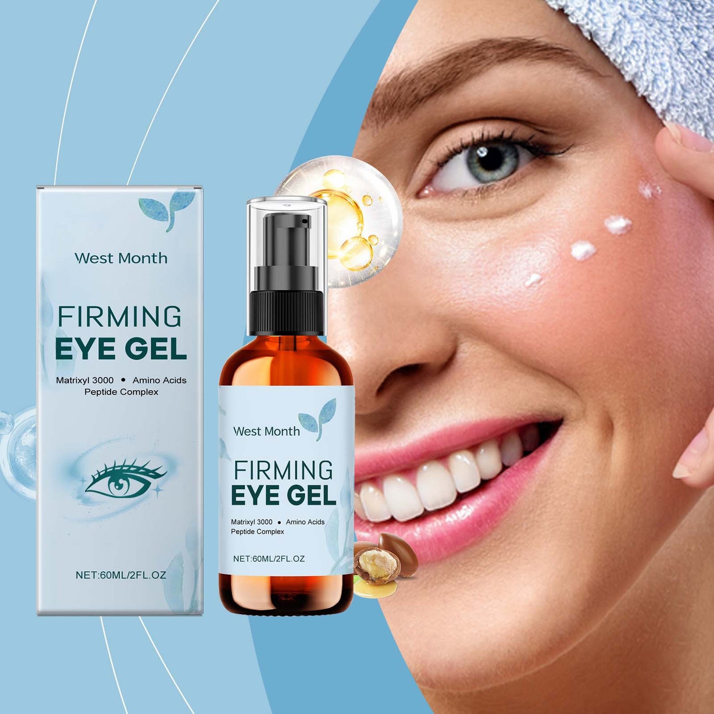 Firming Eye Skin Moisturizing Fading Wrinkle Eye Gel Around Eyes