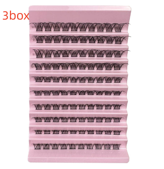 Ten Rows Of Natural Curling Mixed Length DIY Cluster Individual False Eyelash Segment False Eyelashes