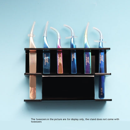 6-hole Eyelash Tweezers Display Stand Acrylic Eyelash Tweezers Rack Organizing Rack Grafting Eyelash Tweezers Storage Rack