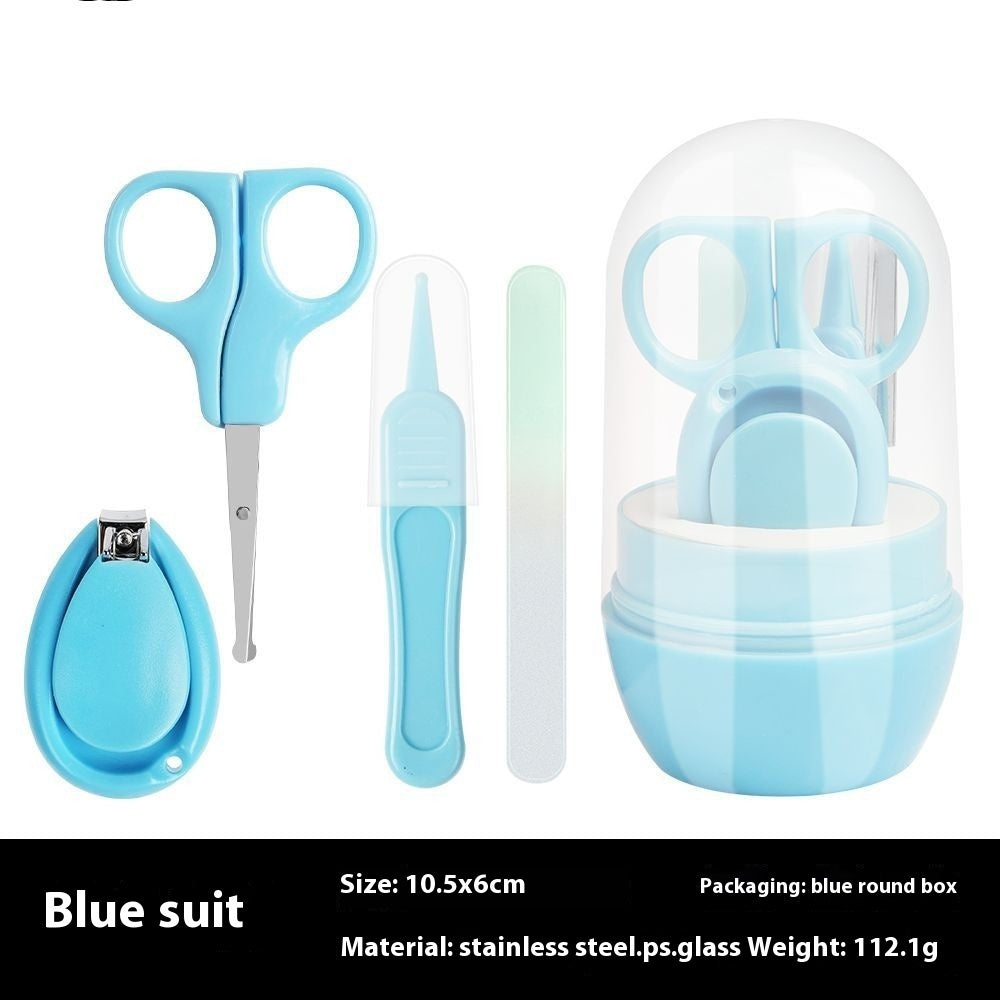 Factory Direct Supply Baby Manicure 4 PCs Set Beauty Tools Care Baby Cute Fingernail Maintenance Kit