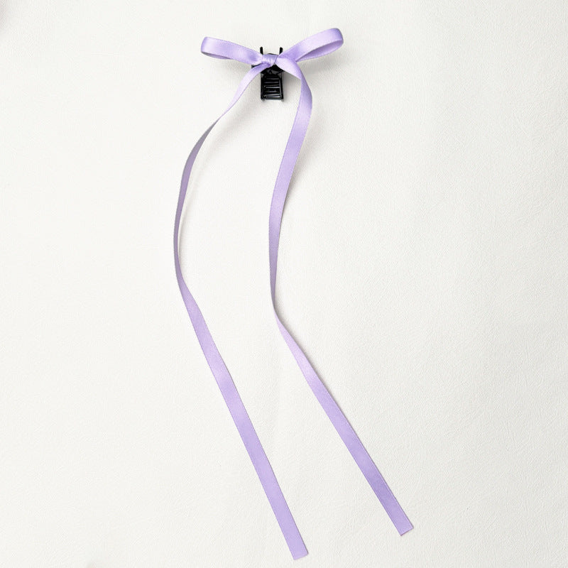 36cm Ribbon Long Polyester Cotton Bow Claw Clip