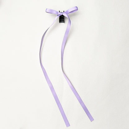 36cm Ribbon Long Polyester Cotton Bow Claw Clip