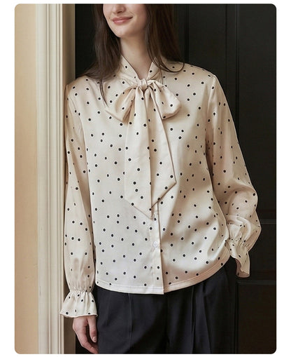 Chiffon Blouse Professional-style Shirt Womens Top