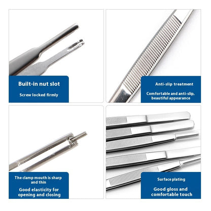 Thick Gardening Glasses Screw Special Tweezers