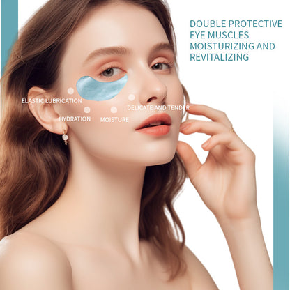 Full English Version Eye Mask Blue Copper Peptide Crystal Eye Mask