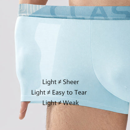 Men's Ice Silk Boxer Briefs Breathable, Moisture-Managing, Ultra-Soft Comfort Underwear For Summer