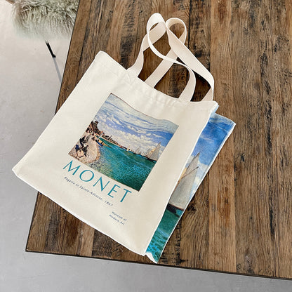 School Bag Portable Zipper Tote