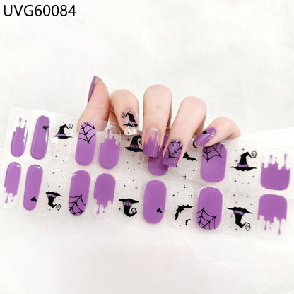 Ins Ice Transparent Nude UV Gel Nail Sticker