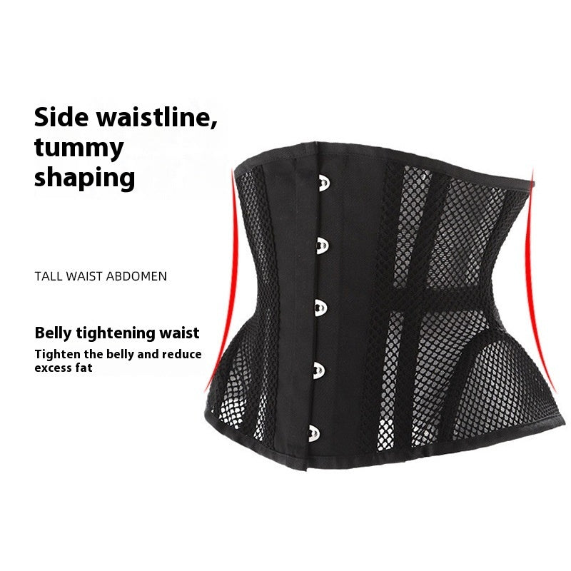 14 Bone Mesh Belly Contracting And Slimming Waistband Corset