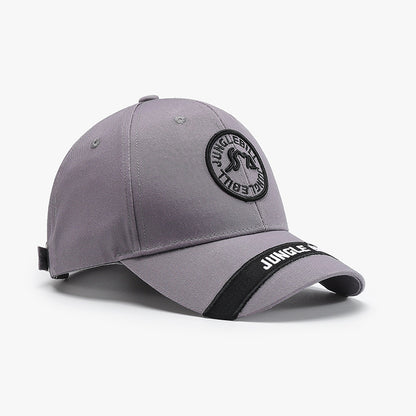 Hard Top Big Head Circumference Men's And Women's American Outdoor Letter Embroidery Baseball Cap