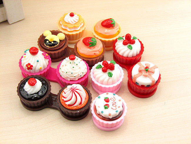 Cake Shape Contact Lens Case