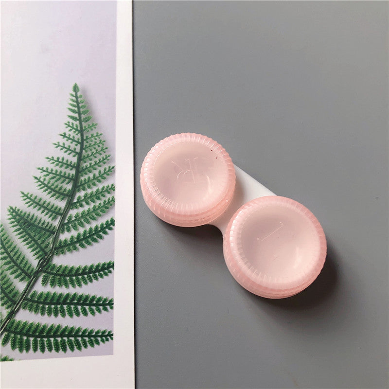 Cute Minimalist Portable Solid Color Contact Lens Case