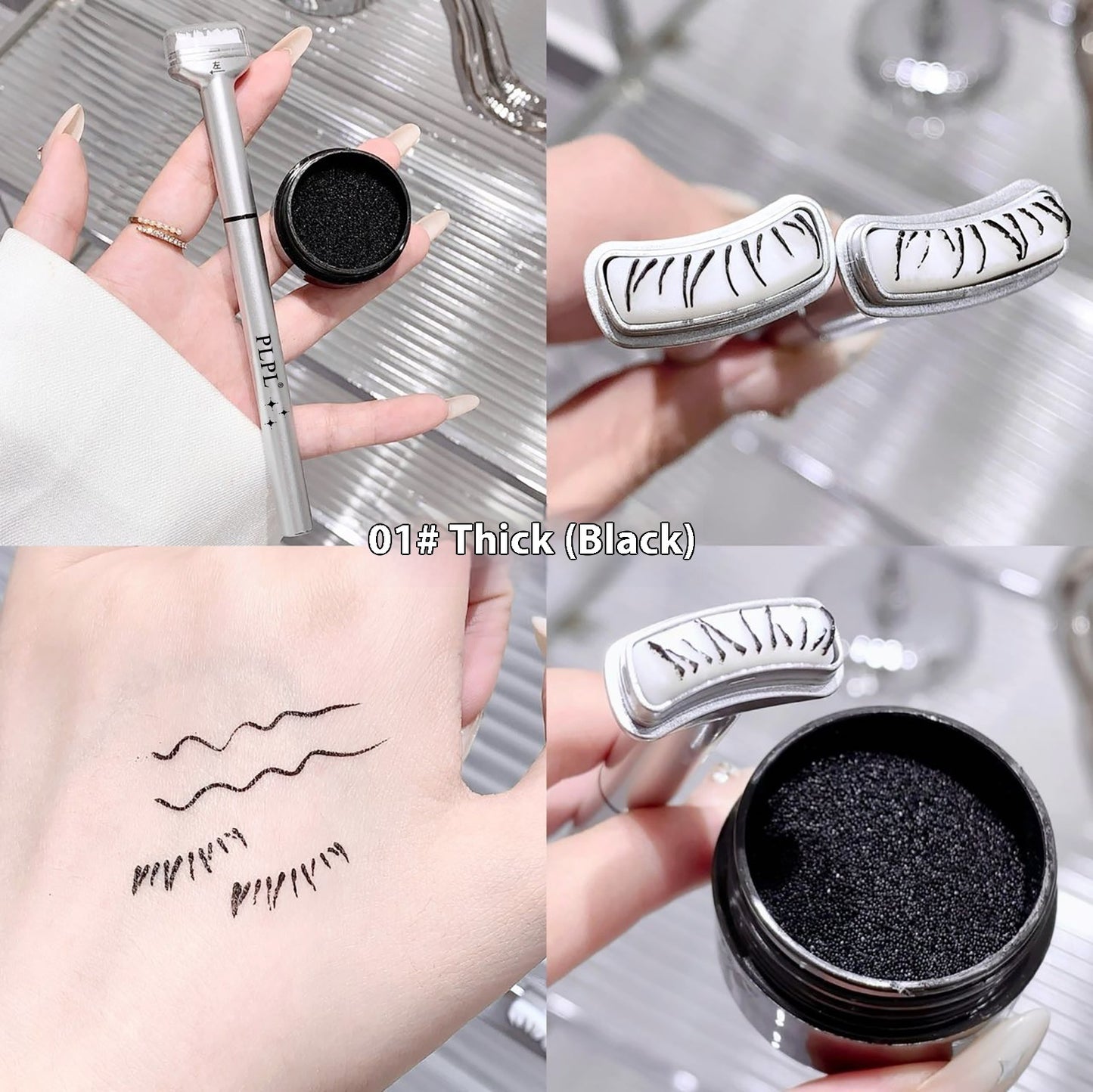 Double-headed Lower Eyelash Seal Eyeliner Quick-drying Not Smudge Durable Waterproof And Sweatproof Eyeliner Two-in-one