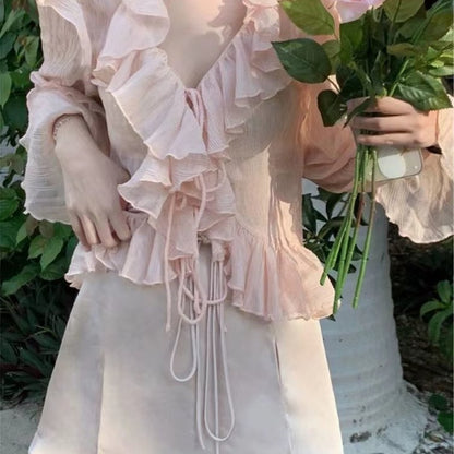 Ice-silk Chiffon Sun-protective Blouse For Women