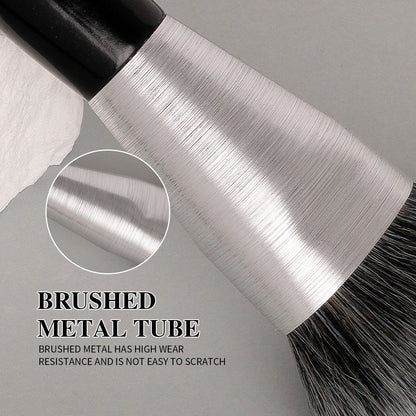 Beili Christmas Gift Makeup Brush Set Of 10, Kabuki Brushes With Synthetic Hair For Foundation, Concealer, And Eyeshadow.