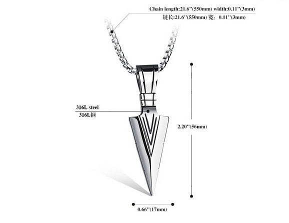 Spear necklace
