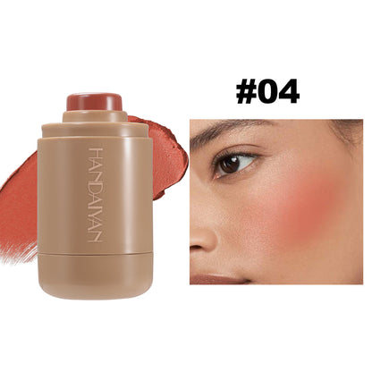 6-Color Matte Dual-Use Red Blush Contouring Palette