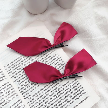 Black Bow Hairpin Female Headdress One Word Hairpin