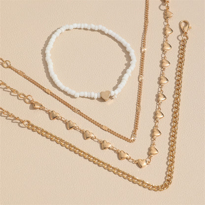 Multi-layer Anklet Retro Beach Metal Chain Anklet Suit
