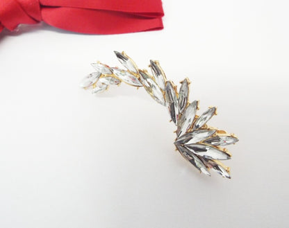 Fashion full diamond gem earrings ear clip earrings