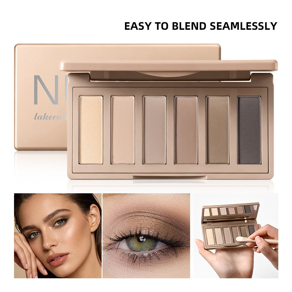 Six-Color Mini Matte Taupe Eyeshadow Palette