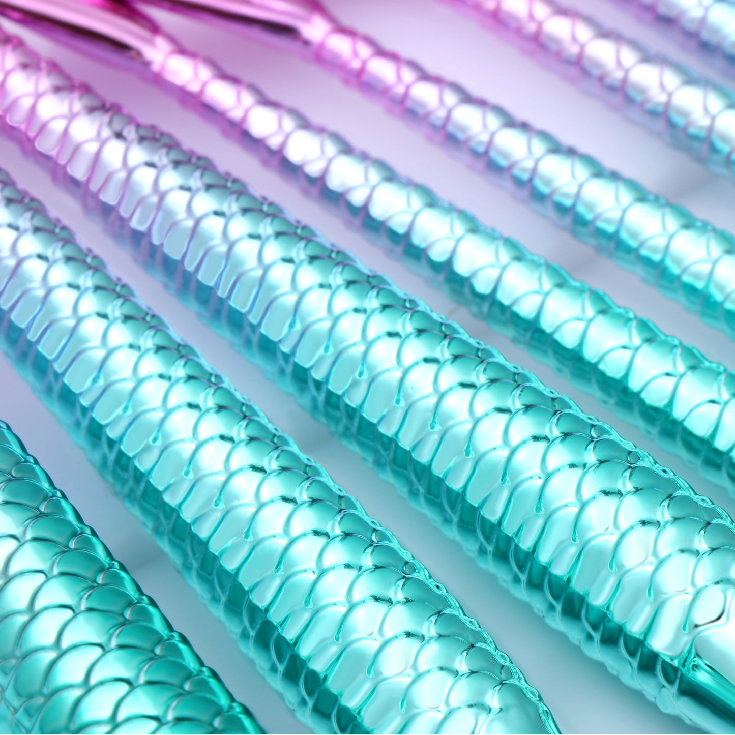Gradient Electroplating Mermaid Makeup Brush Beauty Makeup Tool Set