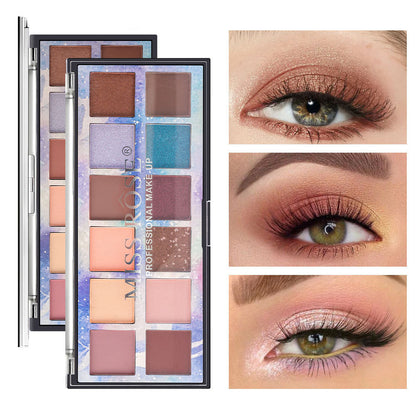Beauty Shimmer Matte Long Lasting Waterproof Makeup Eye Shadow Plate