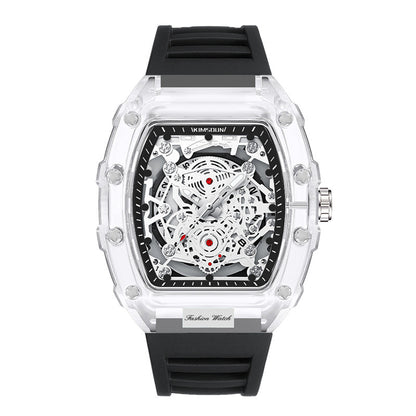 Wholesale Fashionable Transparent Mens Watches Waterproof Timepieces