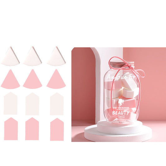 Makeup Egg Fan-shaped Makeup Cushion Puff Set Beauty Egg Triangle Puff