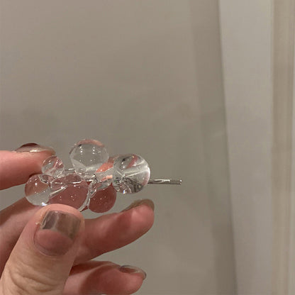 Simple Side Acrylic Beaded Clip