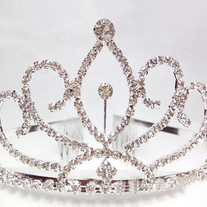 Korean bride crown diamond wedding jewelry chain claw crown classic hair headdress