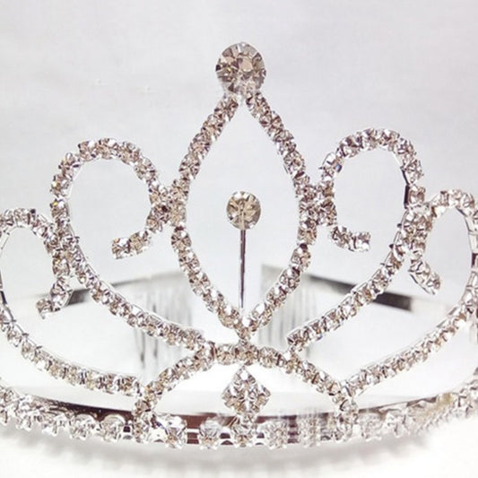 Korean bride crown diamond wedding jewelry chain claw crown classic hair headdress