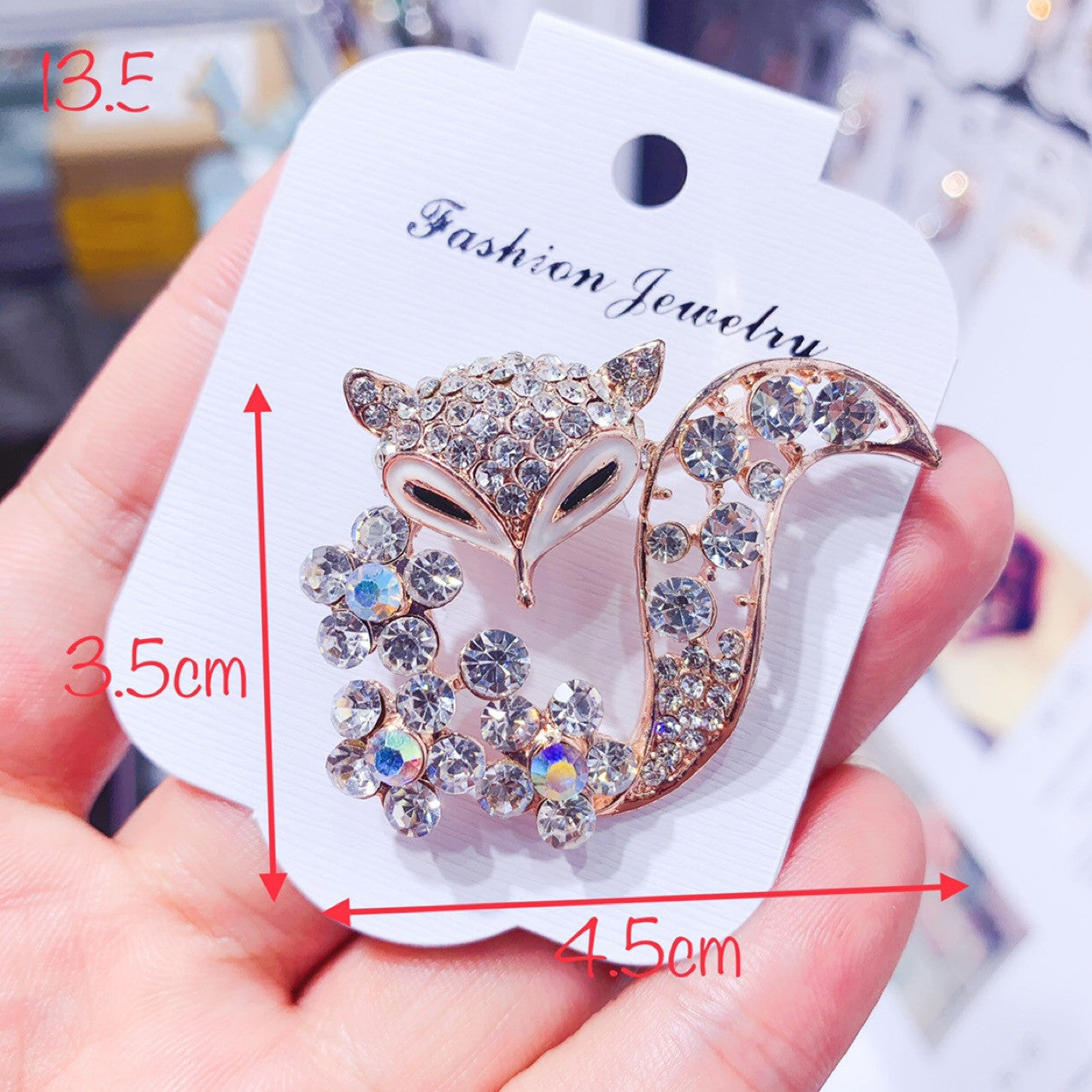 Fox Brooch sweater cardigan accessories pin