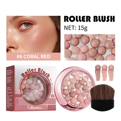 Lakerain Blush Ball Three-dimensional Repair Delicate Highlight Pearlescent Ball Blush