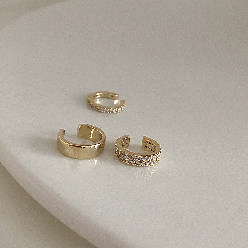Simple And Advanced Ear Clip Without Ear Hole Female French Earrings