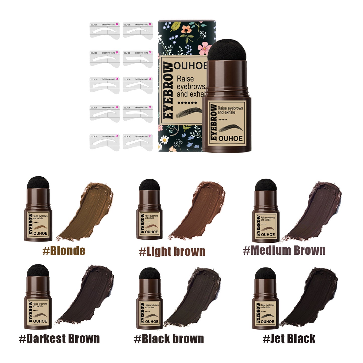 Eyebrow Stamp Powder Stick Thrush Eyebrow Print Hairline Sculpting Contour