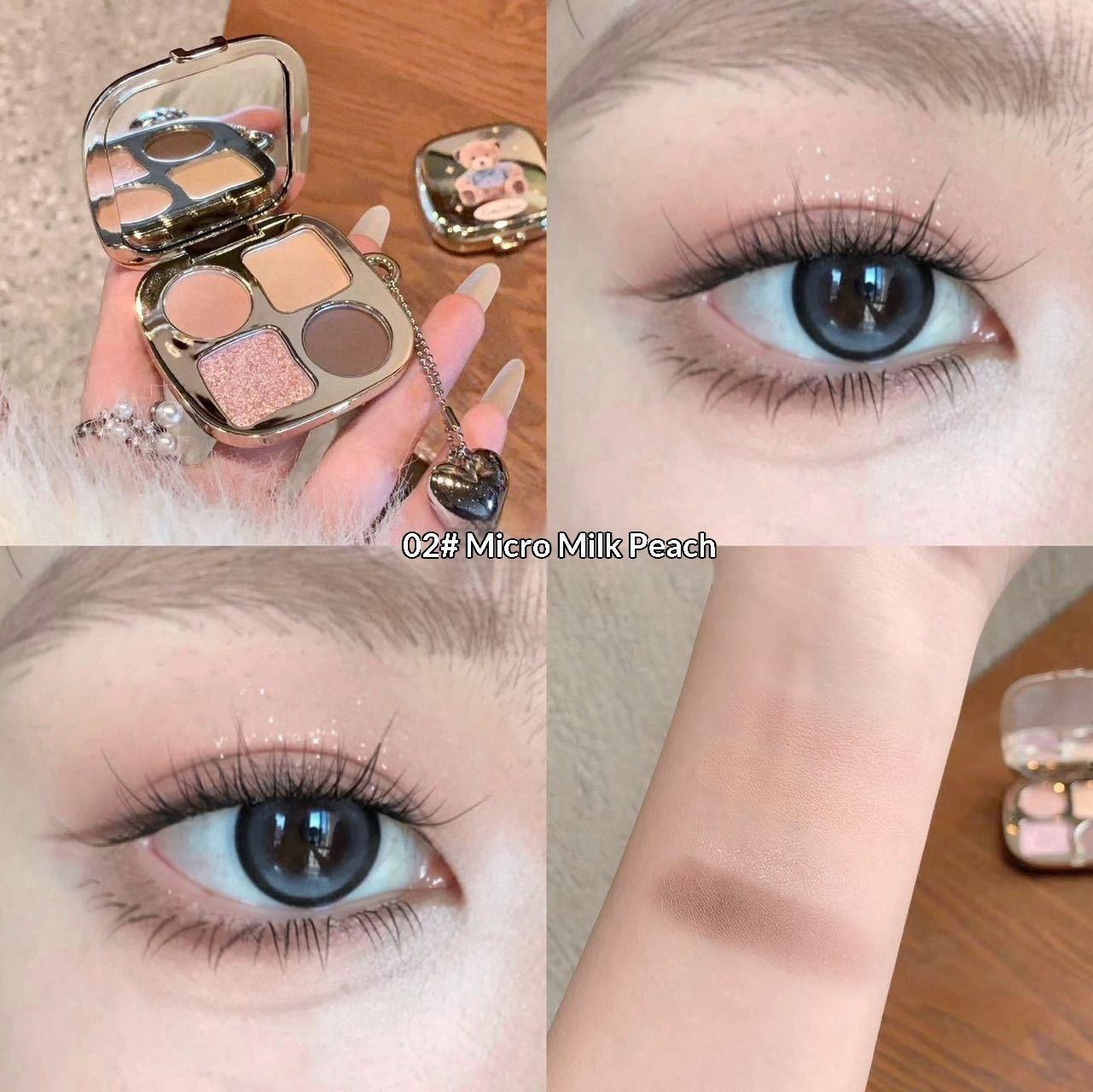 Gentle Eyeshadow Palette With Natural Vibrant Colors That Dont Fallout