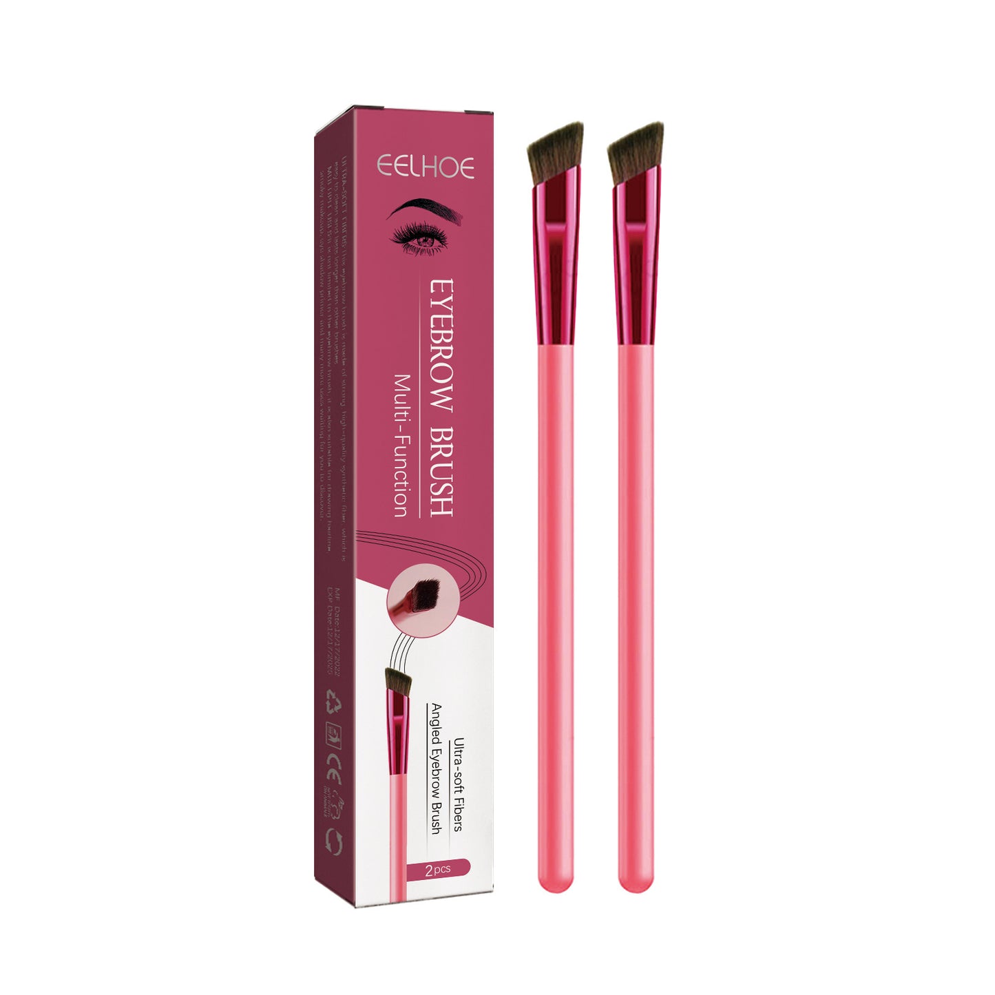 Multifunctional Portable Stereo Concealer Brush Bevel Eyebrow Brush