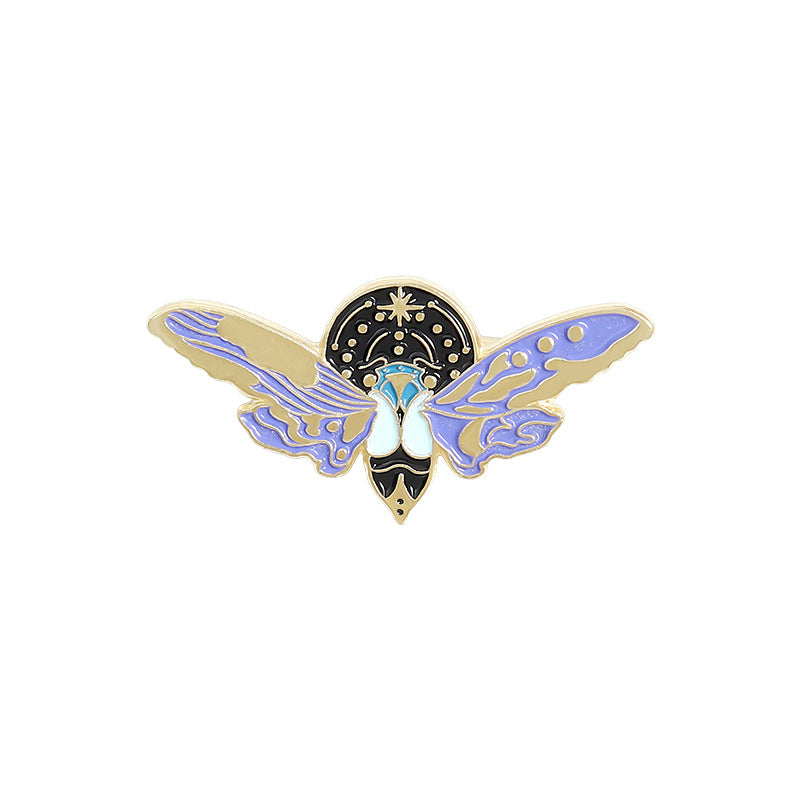 Personalized Versatile Brooch Pin Painted Badge