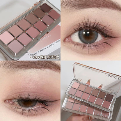 12-color Eyeshadow Palette Versatile Earth Tones Shimmer Matte