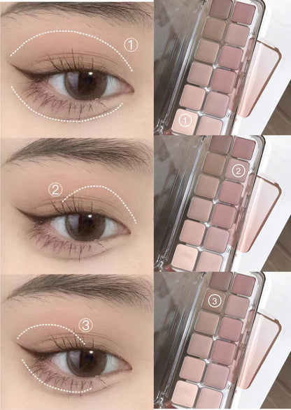 Inspiration Twelve Colors Low Saturation Full Matte Cool Atmosphere Earth Color Pure Desire Eye Shadow Plate