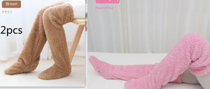 Winter Warm Cold Leg Knee Joint Cold-proof Stockings Home Floor Sleeping Socks