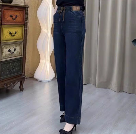 Loose Slimming Washed Denim Jeans For Women