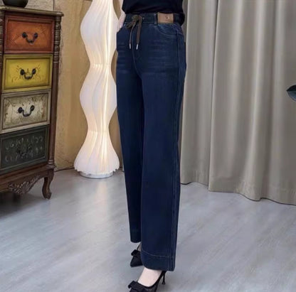 Loose Slimming Washed Denim Jeans For Women