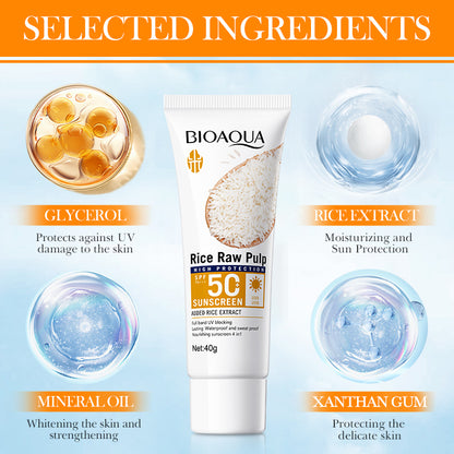 BIOAOUA Rice Sunscreen SPF50 PA 40g