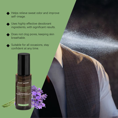 East Moon Men's Freshening Spray Armpit Odor Perspiration Cleaning Natural Fragrance Treatment Spray