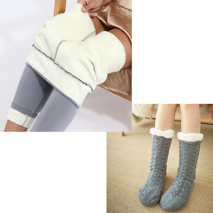 Socks Children Plush Floor Socks Home Slippers