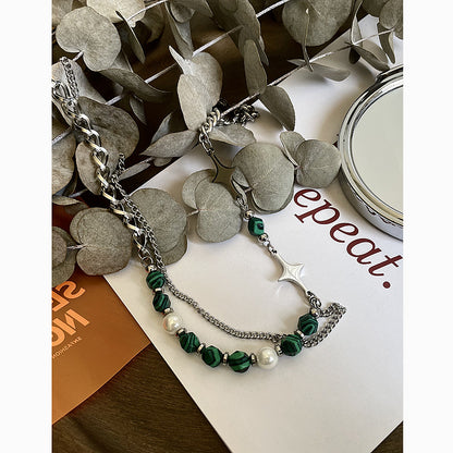 Mangxing Spliced Advanced Natural Stone Necklace For Men And Women